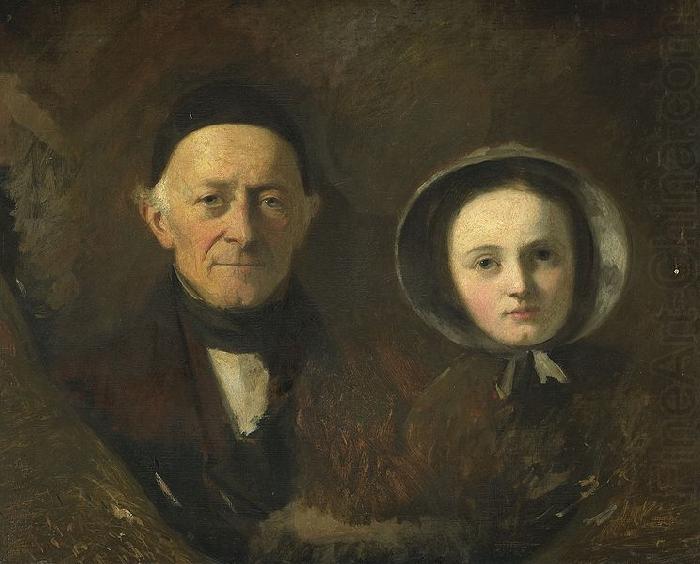Portrait of Johann Joseph Hermann and Ida Schwartze, Therese Schwartze